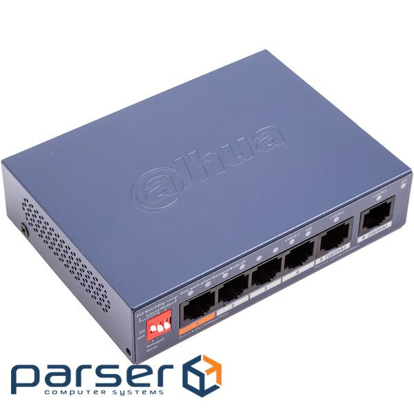 Комутатор PoE 100 Мбіт/с 4+2G uplink CS4006-4ET2GT-60 (4006-4ET2G60)