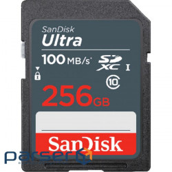 Карта памяти SanDisk 256 GB SDXC UHS-I Ultra (SDSDUNR-256G-GN3IN)