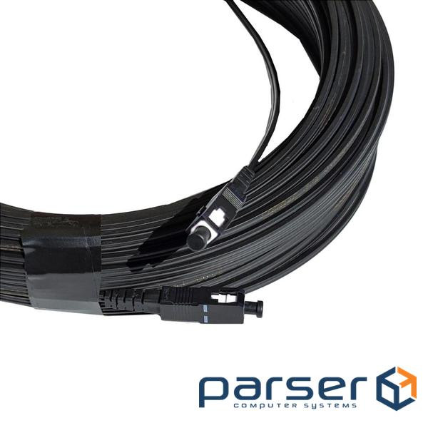 Патчкорд SC/UPC-SC/UPC SM, FTTH плоский, зовнішнього виконання 100 м, (UPC-100SCSC(SM)S(ON)FTTH-OD) , (UPC-100SCSC(SM)S(ON)FTTH-OD)