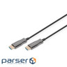 Кабель DIGITUS HDMI UHD 4K, AOC hybrid-fiber, type A M/M, 10м, чорний (AK-330125-100-S)