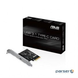 Asus IO Card USB 3.1 TYPE-C CARD PCI-Express x4 USB3.1 Type C 10Gb/s Retail
