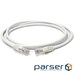 Патч-корд U/UTP, 2м, кат. 6, 26AWG, білий, LSZH (LW-PC0001-C6-200WH) , LSZH (LW-PC0001-C6-200WH)