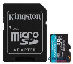 Карта пам'яті Kingston 512GB microSDXC class 10 UHS-I U3 A2 Canvas Go Plus (SDCG3/512GB)
