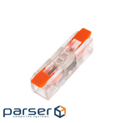 З"єднувальний роз"єм лінійний з важелем, 1-1, 0,2-4,0 мм2, 32A, 450V, 100 шт. (EL240487)