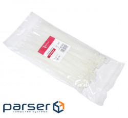 Cable tie Ritar 200mm/5.0mm, white, 100 pcs (CTR-W5200 / 05302)