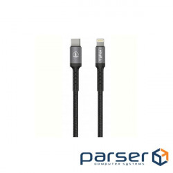 Дата кабель USB-C to Lightning 1.0m BlackGray T-Phox (T-CL833)