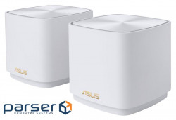 Wi-Fi Mesh система ASUS ZenWiFi XD4 Plus White 2-pack (90IG07M0-MO3C20)
