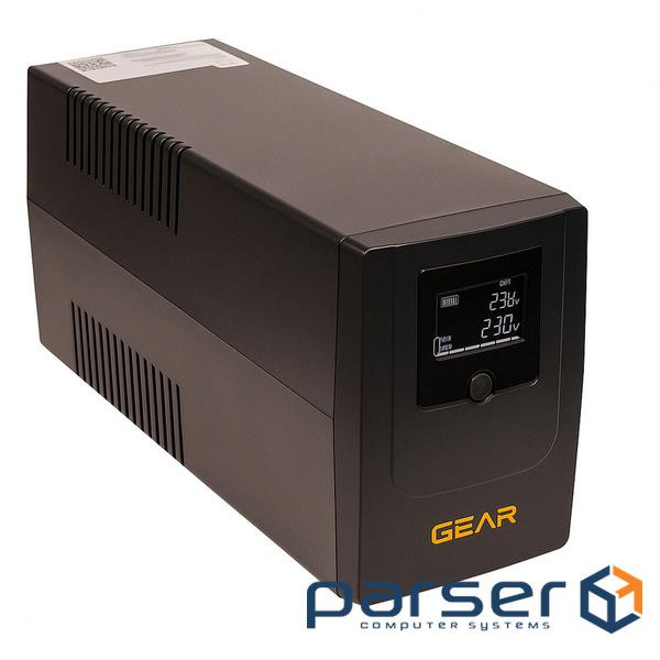 Пристрій безперебійного живлення GEAR GU-1000PLCD