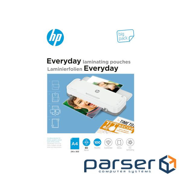 Плівка для ламінування HP Everyday Laminating Pouches, A4, 80 Mic, 216 x 303, 100 pcs (9154) (838140
