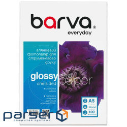 Папір Barva A5, 180 г/м2, Everyday, gloss, 100 с (IP-CE180-450)