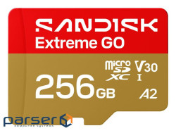Карта пам"яті SANDISK Extreme GO SDXC 256GB UHS-I V30 A2 (SDSQXGN-256G-GN6MN)