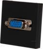 Модуль 45х45мм VGA 15pin винтовой зажим, черный (K100B/14)
