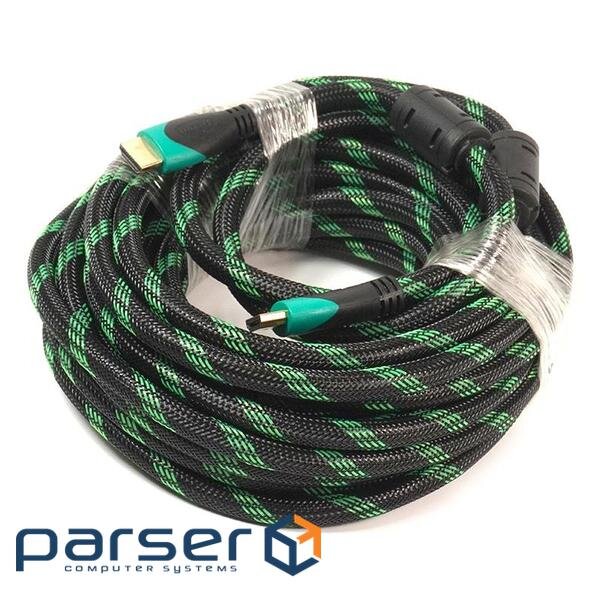Кабель мультимедійний HDMI to HDMI 10.0m PowerPlant (KD00AS1293)