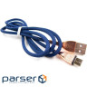Кабель Dengos USB-USB Type-C 1м Dark Blue (NTK-TC-SET-DBLUE)
