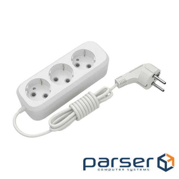 Power strip Electrum C-ES-1811 3.0m, 3 roses , white