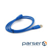 Підовжувач USB 3.0 AM/AF, 1.0m, Blue, пакет (YT-3.0AMAF-1.0BL)