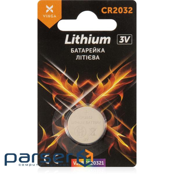 Батарейка CR2032 Lithium Vinga (VJLBCR20321)