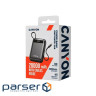 Батарея універсальна Canyon 20000mAh OnPower 204 PD/20W Built-in Lightning Cable (CNS-CPB204B)