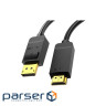 Кабель Vention DisplayPort - HDMI (M/M), 2 м , Black (HAGBH)