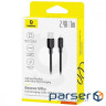 Кабель Baseus Silky Series Fast Charging Lightning 2.4A (1m) black (P10377702113-00)