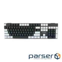 Механічна клавіатура USB XSTRIKE XS-1010, довжина кабелю 150см, RGB підсвічування, Eng / Укр / Рус,