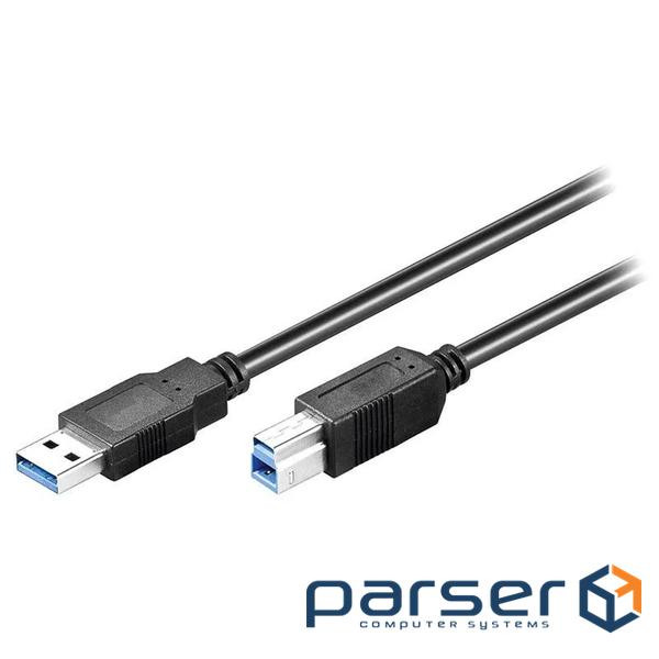Кабель принтера USB3.0 A-B M/M 3.0m,2xShielded Cu,чорний (84.00.7053-1)