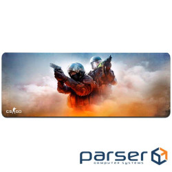 Коврик 300*700 тканинний CS 4 з боковою прошивкою, толщина 2 мм, Пакет (CSGO4)