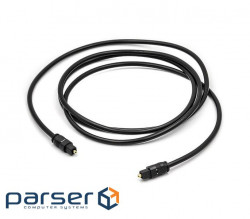 Optical cable (audio) POWERPLANT TOSLINK 1.5m Black (CA911004)