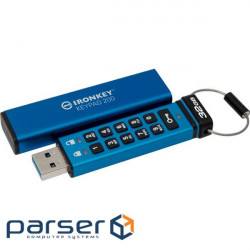 Flash drive KINGSTON IronKey Keypad 200 32GB Blue (IKKP200/32GB)