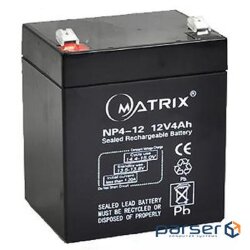 Акумуляторна батарея MATRIX NP4-12 (12В, 4Ач) (NP4-12 Matrix)