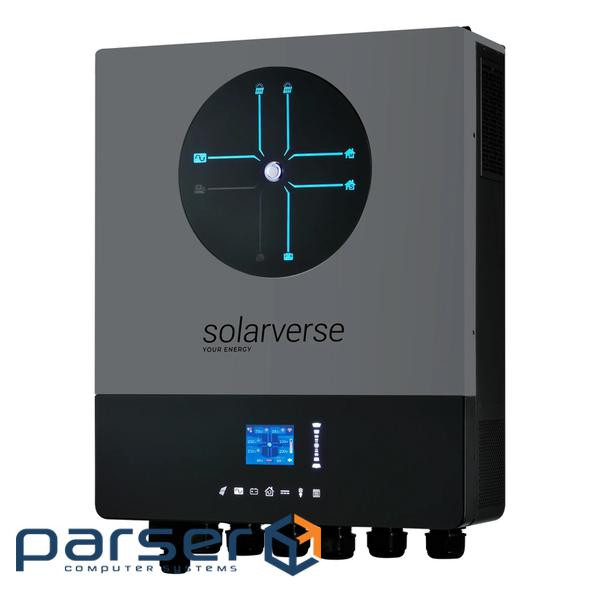 Автономний інвертор Solarverse Ampere Double 8kW 48V 1 MPPT Wi-Fi 220V Однофазний (SV8048AD)