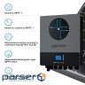 Автономний інвертор Solarverse Ampere Double 8kW 48V 1 MPPT Wi-Fi 220V Однофазний (SV8048AD)