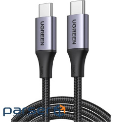 Дата кабель USB-C to USB-C 2.0m 240W space gray Ugreen (90440)