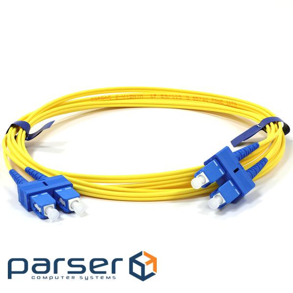 Патчкорд SC/UPC-SC/UPC SM 25м Duplex Slim (UPC-25SCSC(SM)D(ON)S)