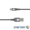 Кабель Promate USB - Lightning (M/M), 2.4 A, 1.2 м , NerveLink-i Grey (nervelink-i.grey)
