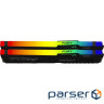 Модуль пам'яті KINGSTON FURY Beast RGB EXPO Black DDR5 5600MHz 128GB Kit 2x64GB (KF556C40BBAK2-128)