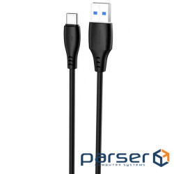 Кабель Proove Simple Silicone USB to Type-C 3A (2m) black (CCSS15001221)