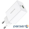 Зарядний пристрій BOROFONE BA21A Long journey single port QC3.0 charger set (Type-C) White (BA21ACW)