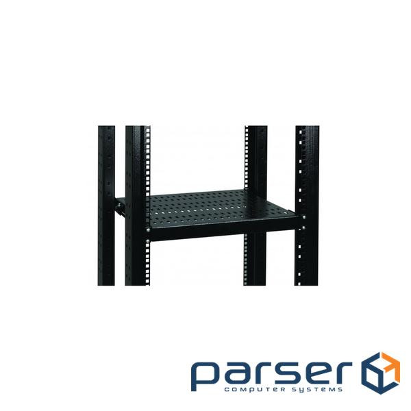 Shelf 19" Conteg 1U deep 550 mm. up to 100kg . RAL9005 (DP-PZ-550)