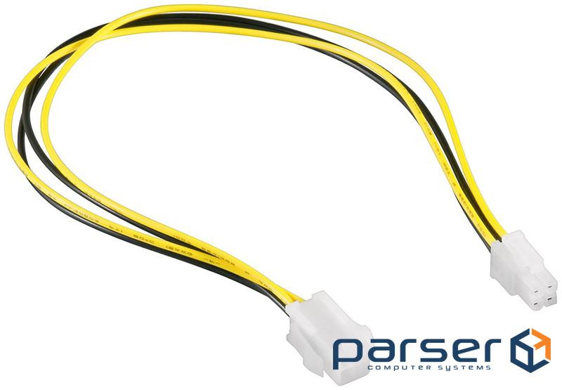 Кабель живлення-подовжувач ATX(EPS) 4p M/F,0.40m AWG20 (62.09.8305-1)