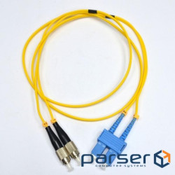 Патчкорд SC/UPC-FC/UPC SM 1.5м Duplex (UPC-1.5SCFC(SM)D(FW))