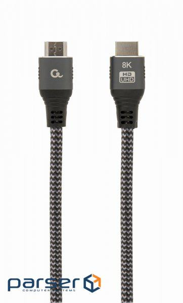 Кабель CABLEXPERT 8K UHD HDMI 1м Gray (CCB-HDMI8K-1M)