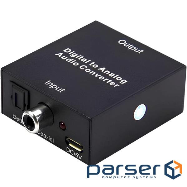 Конвертер відеосигналу POWERPLANT Digital to Analog Audio Black (CA912674)