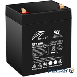 Акумуляторна батарея RITAR RT1250B Black (12В 5Ач)