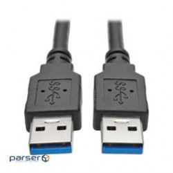 USB 3.0 SuperSpeed A/A Cable (M/M), Black, 3 ft. (U320-003-BK)