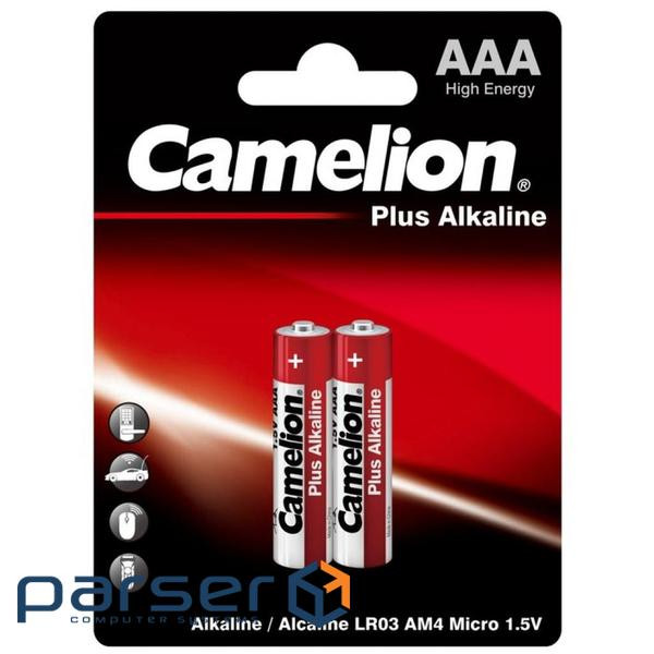 Батарейка Camelion AAA LR03 Plus Alkaline * 2 (LR03-BP2)