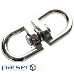 Вертлюг никелированный петля-петля APRO 4.5мм (20шт)