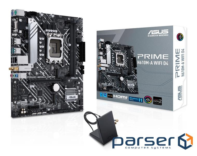 Материнська плата ASUS Prime H610M-A Wi-Fi D4 (PRIME H610M-A WIFI D4)