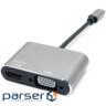 Перехідник Type-C to HDMI / VGA Extradigital (KBV1743)