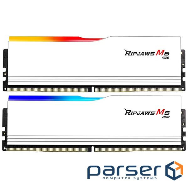 Модуль пам'яті G.SKILL Ripjaws M5 RGB Matte White DDR5 6000MHz 64GB Kit 2x (F5-6000J3040G32GX2-RM5RW)